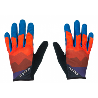 GUANTES LARGOS HANDUP SHREDONA - AZUL/NARANJA